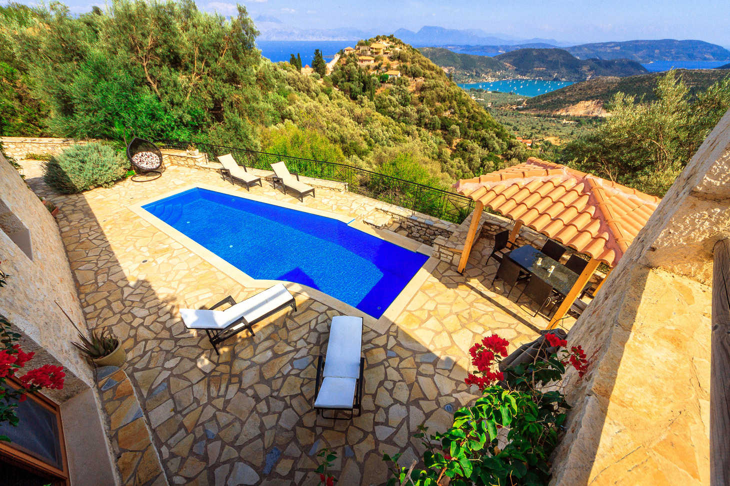 Luxury Villa Overlooking the Ionian Islands around nidri